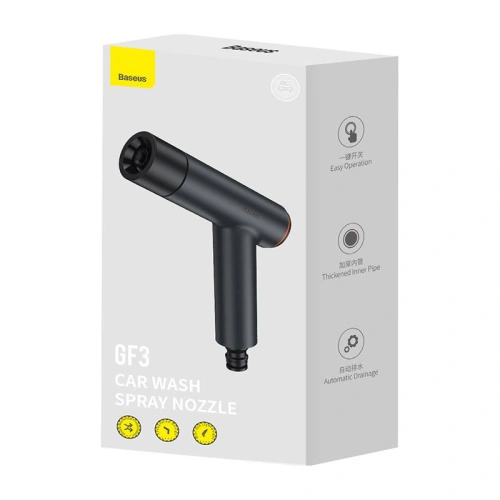 Buy BASEUS GF3 Car Wash Spray Nozzle Garden Watering Spray Gun with 30m Telescopic Hose and Connector Dark Grey - BSU4002 - {ean13} - Home Screen Store Europe
