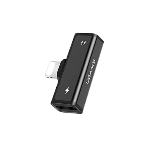 Kup Adapter USAMS US-SJ270 AU05 2w1 Lightning negru/black - USA939 - {ean13} - Sklep Home Screen