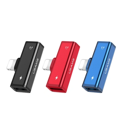 Kup USAMS US-SJ270 AU05 2in1 Lightning Adapter schwarz/schwarz - USA939 - {ean13} - Sklep Home Screen