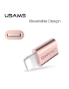 Kup USAMS US-SJ014 mikroUSB/Lightning adapter rózsaszín-arany/rose gold - USA940 - {ean13} - Sklep Home Screen