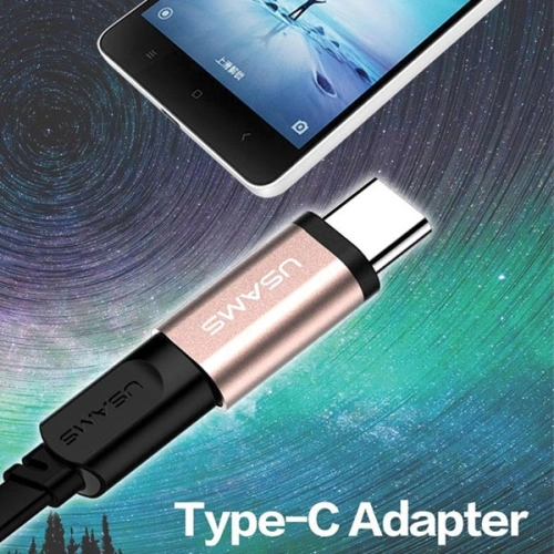 Kup USAMS US-SJ021 microUSB/USB-C Adapter gold/gold - USA941 - {ean13} - Sklep Home Screen