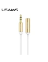 Cablu prelungitor pentru căști USAMS US-SJ055 1m alb/white