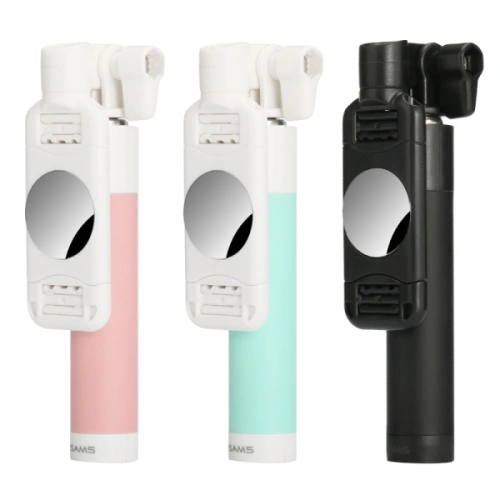 Kup USAMS Selfie Stick US-ZB014 Selfie Stick Mini Mirror Lightning schwarz/schwarz - USA944 - {ean13} - Sklep Home Screen
