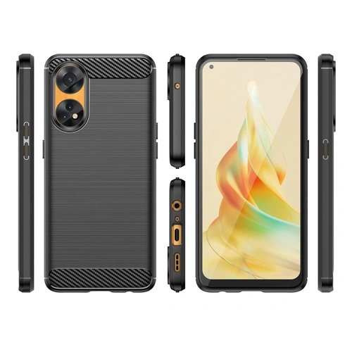 Kup Tech-Protect Tasche TPUCarbon Oppo Reno 8t LTE Schwarz - THP1886 - {ean13} - Sklep Home Screen