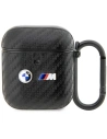 Etui BMW BMA2WMPUCA2 Apple AirPods 2/1 černý/black Carbon Double Metal Logo