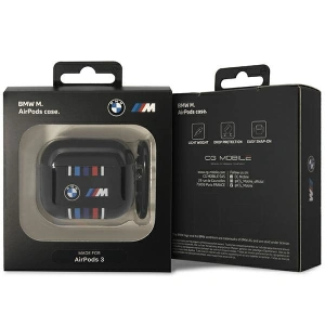 Kup Etui BMW BMA322SWTK Apple AirPods 3 czarny/black Multiple Colored Lines - BMW419 - {ean13} - Sklep Home Screen