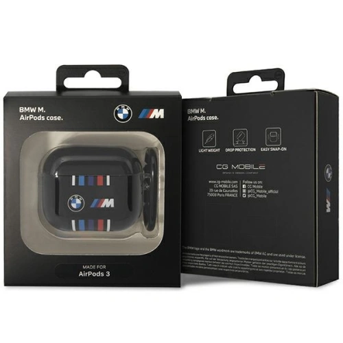 Kup Etui BMW BMA322SWTK Apple AirPods 3 negru/black Linii Colorate Multiple - BMW419 - {ean13} - Sklep Home Screen