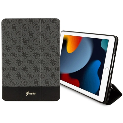 Kup Guess Apple Tasche GUFC10PS4SGK iPad 10.2 2019/2020/2021 (7., 8. und 9. Generation) schwarz/schwarz 4G Stripe Allover - GUE2431 - {ean13} - Sklep Home Screen