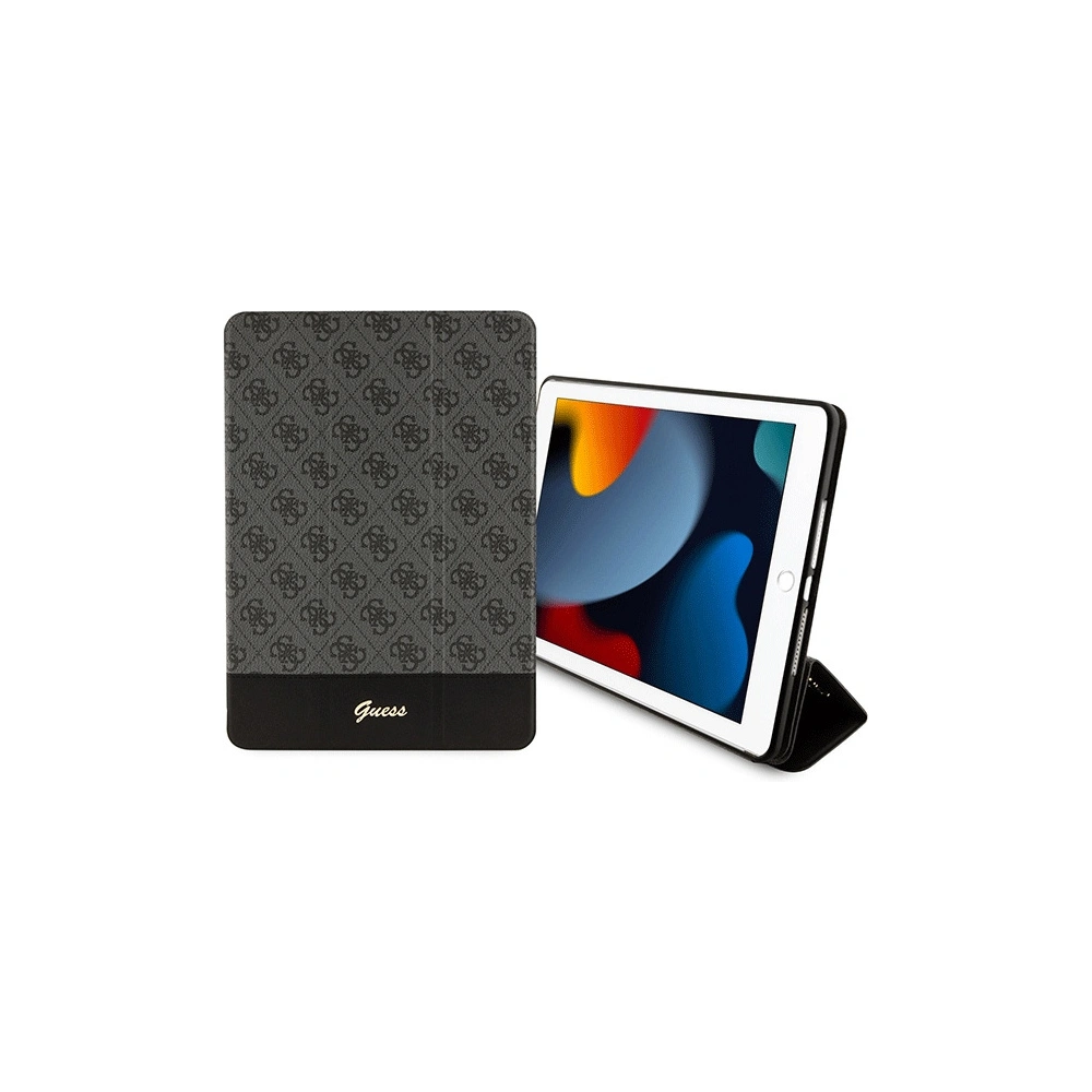 Etui Guess GUFC10PS4SGK Apple iPad 10.2 2019/2020/2021 (7., 8. i 9. generacji) czarny/black 4G Stripe Allover