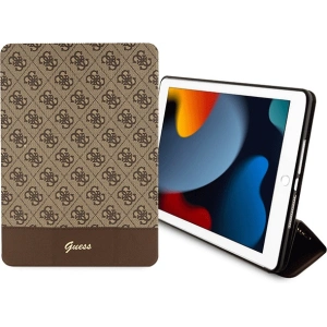 Kup Etui Guess GUFC10PS4SGW Apple iPad 10.2 2019/2020/2021 (7., 8. i 9. generacji) brązowy/brown 4G Stripe Allover - GUE2433 - {ean13} - Sklep Home Screen