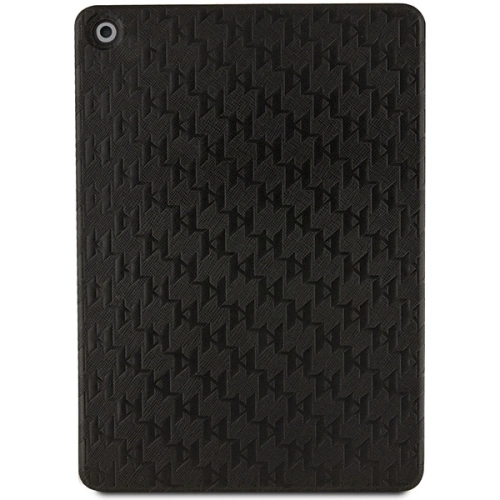 Kup Karl Lagerfeld Apple Tasche KLFC10SAKHPKK iPad 10.2 2019/2020/2021 (7., 8. und 9. Generation) schwarz/schwarz Saffiano Monogram Ikonik Magnet Allover - KLD1525 - {ean13} - Sklep Home Screen
