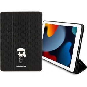 Kup Etui Karl Lagerfeld KLFC10SAKHPKK Apple iPad 10.2 2019/2020/2021 (7., 8. i 9. generacji) czarny/black Saffiano Monogram Ikonik Magnet Allover - KLD1525 - {ean13} - Sklep Home Screen