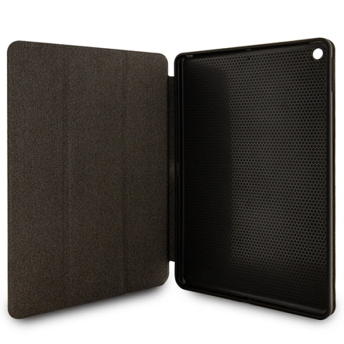Kup Karl Lagerfeld Apple Tasche KLFC10SAKHPKK iPad 10.2 2019/2020/2021 (7., 8. und 9. Generation) schwarz/schwarz Saffiano Monogram Ikonik Magnet Allover - KLD1525 - {ean13} - Sklep Home Screen
