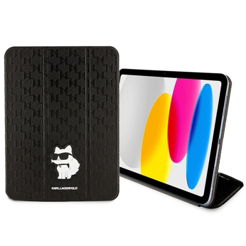 Kup Etui Karl Lagerfeld KLFC11SAKHPCK Apple iPad 10.9 2022 (10. generacji) czarny/black Saffiano Monogram Choupette Magnet Allover - KLD1526 - {ean13} - Sklep Home Screen
