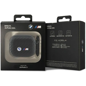 Kup Etui BMW BMA3WMPUCA2 Apple AirPods 3 czarny/black Carbon Double Metal Logo - BMW420 - {ean13} - Sklep Home Screen