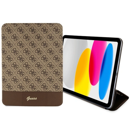 Kup Guess Apple Tasche GUFC11PS4SGW iPad 10.9 2022 (10. Generation) braun/braun 4G Stripe Allover - GUE2436 - {ean13} - Sklep Home Screen