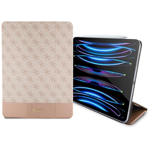 Kup Guess Apple Tasche GUFCP12PS4SGP iPad Pro 12.9 2020/2021/2022 (4., 5. und 6. Generation) rosa/rosa 4G Stripe Allover - GUE2438 - {ean13} - Sklep Home Screen