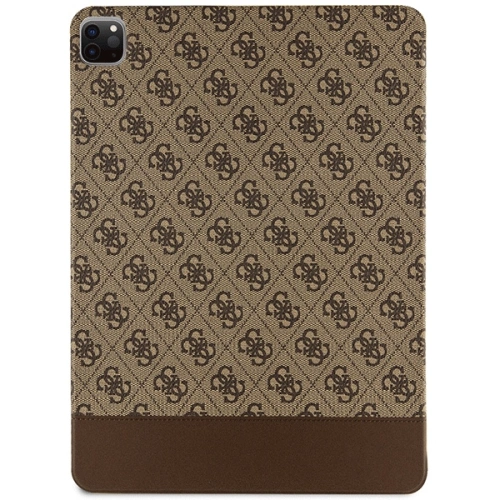 Kup Etui Guess GUFCP12PS4SGW Apple iPad Pro 12.9 2020/2021/2022 (4., 5. a 6. generace) hnědá/brown 4G Stripe Allover - GUE2439 - {ean13} - Sklep Home Screen