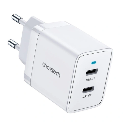 Kup Ładowarka sieciowa Choetech PD5006 2x USB-C, 40W (biała) - CHT40 - {ean13} - Sklep Home Screen