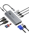 Kup Choetech 12in1 Adapter HUB-M26 USB-C auf USB-C+ USB-A+ HDMI+ VGA+ AUX+ SD+ TF (grau) - CHT41 - {ean13} - Sklep Home Screen