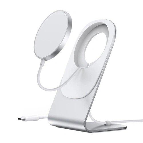 Kup Choetech Ständer mit magnetisch induktivem Ladegerät H047 (silber) - CHT45 - {ean13} - Sklep Home Screen