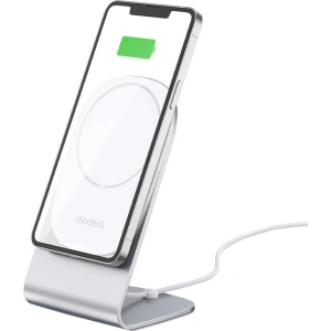 Buy Choetech H047 Desk Holder with Wireless Charger (silver) - CHT45 - {ean13} - Home Screen Store Europe