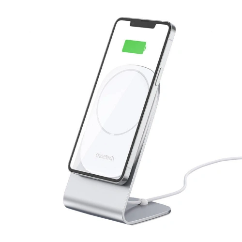 Buy Choetech H047 Desk Holder with Wireless Charger (silver) - CHT45 - {ean13} - Home Screen Store Europe