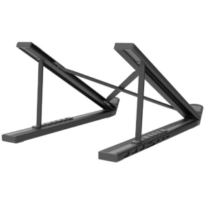 Choetech Verstellbarer Laptop-Ständer und Dockingstation HUB-M48 7in1 (schwarz)
