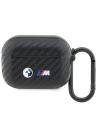 BMW Apple Tasche BMAPWMPUCA2 AirPods Pro Hülle schwarz/schwarz Carbon Double Metal Logo
