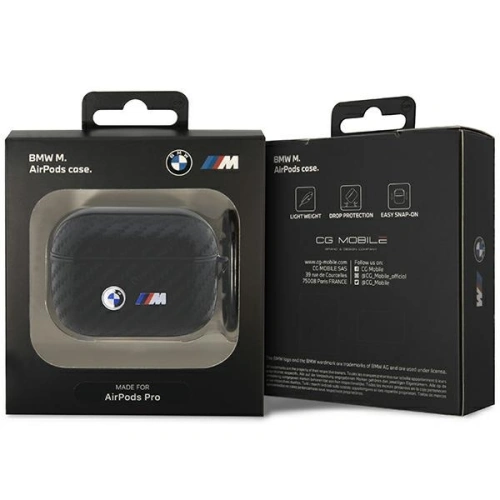 Kup Etui BMW BMAPWMPUCA2 Apple AirPods Pro husă neagră/black Carbon Double Metal Logo - BMW426 - {ean13} - Sklep Home Screen