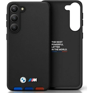 Buy BMW BMHCSA5422PTDK Samsung Galaxy A54 black Leather Stamp Tricolor - BMW427 - {ean13} - Home Screen Store Europe