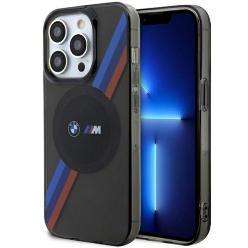 Kup BMW Apple Tasche BMHMP14LHDTK iPhone 14 Pro grau/grau Tricolor Stripes MagSafe - BMW429 - {ean13} - Sklep Home Screen