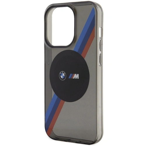 Kup BMW Apple Tasche BMHMP14LHDTK iPhone 14 Pro grau/grau Tricolor Stripes MagSafe - BMW429 - {ean13} - Sklep Home Screen
