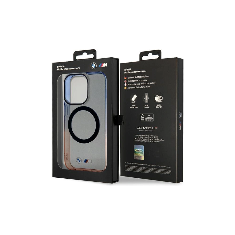 Etui BMW BMHMP14LHTGE Apple iPhone 14 Pro szary/grey hardcase Gradient Bumper MagSafe