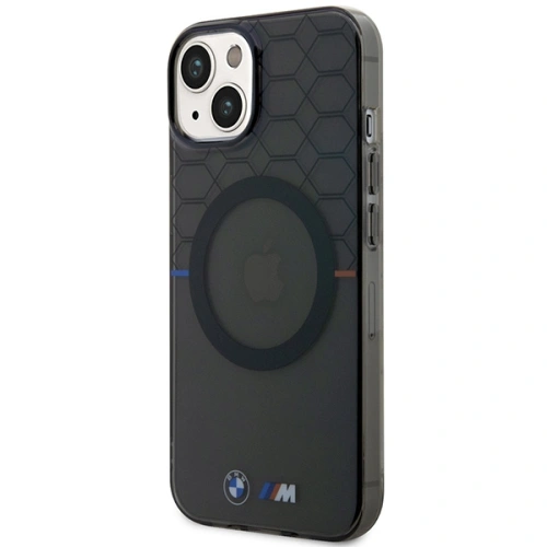 Buy BMW BMHMP14MHGPK Apple iPhone 14 Plus / 15 Plus grey Pattern MagSafe - BMW433 - {ean13} - Home Screen Store Europe