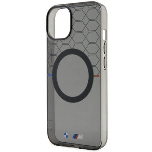 Buy BMW BMHMP14MHGPK Apple iPhone 14 Plus / 15 Plus grey Pattern MagSafe - BMW433 - {ean13} - Home Screen Store Europe
