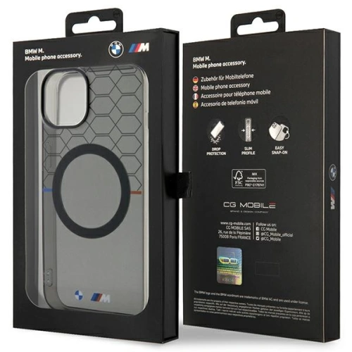 Buy BMW BMHMP14MHGPK Apple iPhone 14 Plus / 15 Plus grey Pattern MagSafe - BMW433 - {ean13} - Home Screen Store Europe