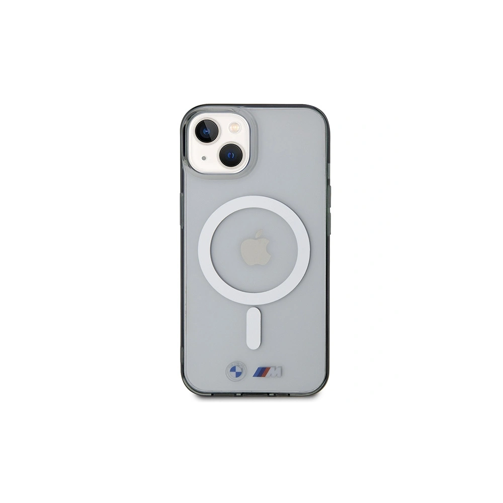 Etui BMW BMHMP14SHCRS Apple iPhone 14 transparent hardcase Silver Ring MagSafe
