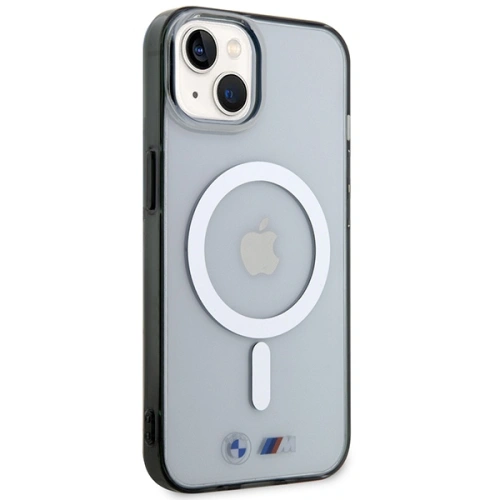 Kup BMW Apple Case BMHMP14SHCRS iPhone 14 transparentes Hartschalenetui Silber Ring MagSafe - BMW435 - {ean13} - Sklep Home Screen