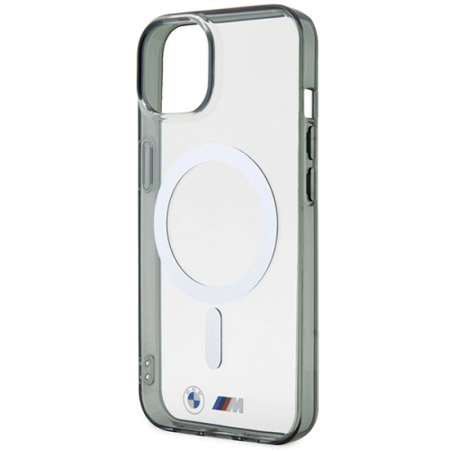 Buy BMW BMHMP14SHCRS Apple iPhone 14 transparent hardcase Silver Ring MagSafe - BMW435 - {ean13} - Home Screen Store Europe