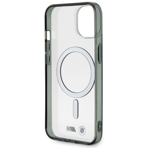 Buy BMW BMHMP14SHCRS Apple iPhone 14 transparent hardcase Silver Ring MagSafe - BMW435 - {ean13} - Home Screen Store Europe