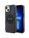 BMW Apple Tasche BMHMP14SHDTK iPhone 14 grau/grau Tricolor Stripes MagSafe