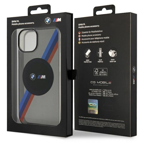 Kup BMW Apple Tasche BMHMP14SHDTK iPhone 14 grau/grau Tricolor Stripes MagSafe - BMW436 - {ean13} - Sklep Home Screen