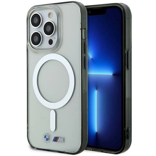 Kup Etui BMW BMHMP14XHCRS Apple iPhone 14 Pro Max transparentní tvrdý kryt Stříbrný kroužek MagSafe - BMW439 - {ean13} - Sklep Home Screen