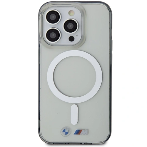 Kup Etui BMW BMHMP14XHCRS Apple iPhone 14 Pro Max transparentní tvrdý kryt Stříbrný kroužek MagSafe - BMW439 - {ean13} - Sklep Home Screen