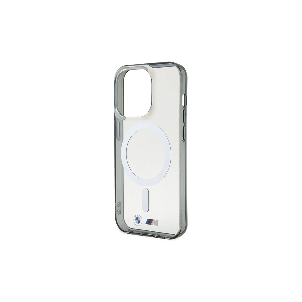 Etui BMW BMHMP14XHCRS Apple iPhone 14 Pro Max transparent hardcase Silver Ring MagSafe