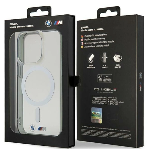 Kup Etui BMW BMHMP14XHCRS Apple iPhone 14 Pro Max transparentní tvrdý kryt Stříbrný kroužek MagSafe - BMW439 - {ean13} - Sklep Home Screen