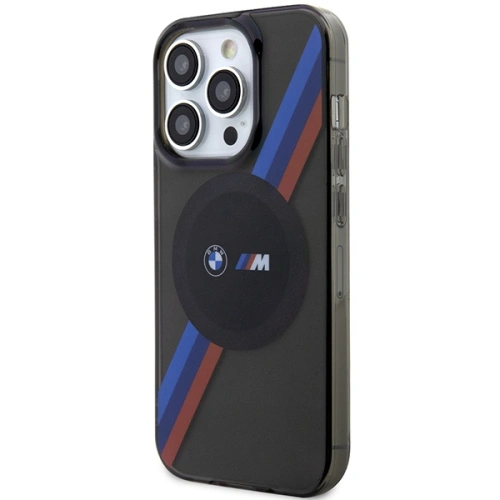 Kup BMW Apple Tasche BMHMP14XHDTK iPhone 14 Pro Max grau/grau Hartschale Tricolor Stripes MagSafe - BMW440 - {ean13} - Sklep Home Screen