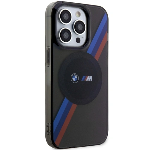 Kup BMW Apple Tasche BMHMP14XHDTK iPhone 14 Pro Max grau/grau Hartschale Tricolor Stripes MagSafe - BMW440 - {ean13} - Sklep Home Screen