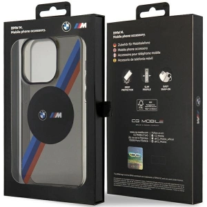 Kup Etui BMW BMHMP14XHDTK Apple iPhone 14 Pro Max szary/grey hardcase Tricolor Stripes MagSafe - BMW440 - {ean13} - Sklep Home Screen
